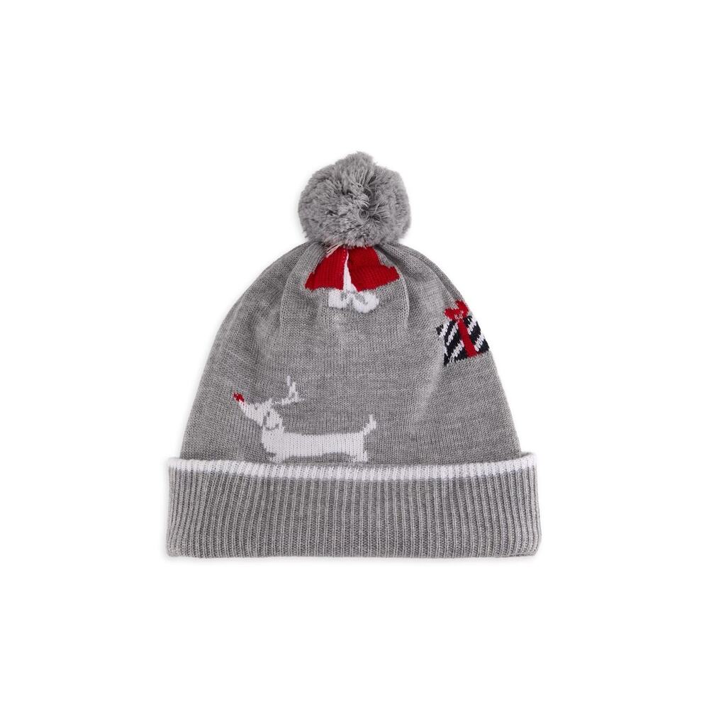 NWT Thom Browne Merino Wool Hector Beanie Hat Made in Italy